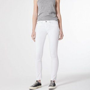 AG High Waisted Skinny Jeans White Cigarette sz 26